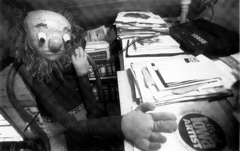Schulz at desk