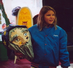 Angela with wizard mask